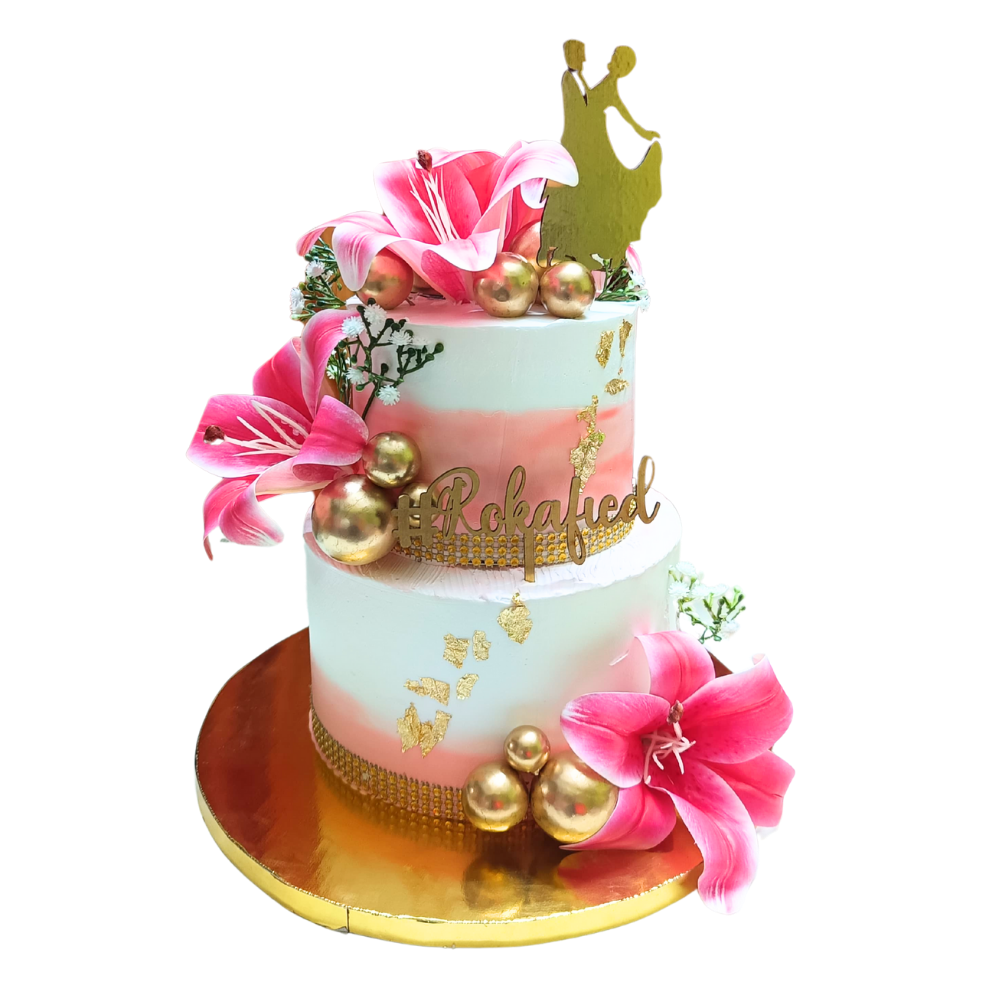 Bridal Bliss - 2 Tier Cake